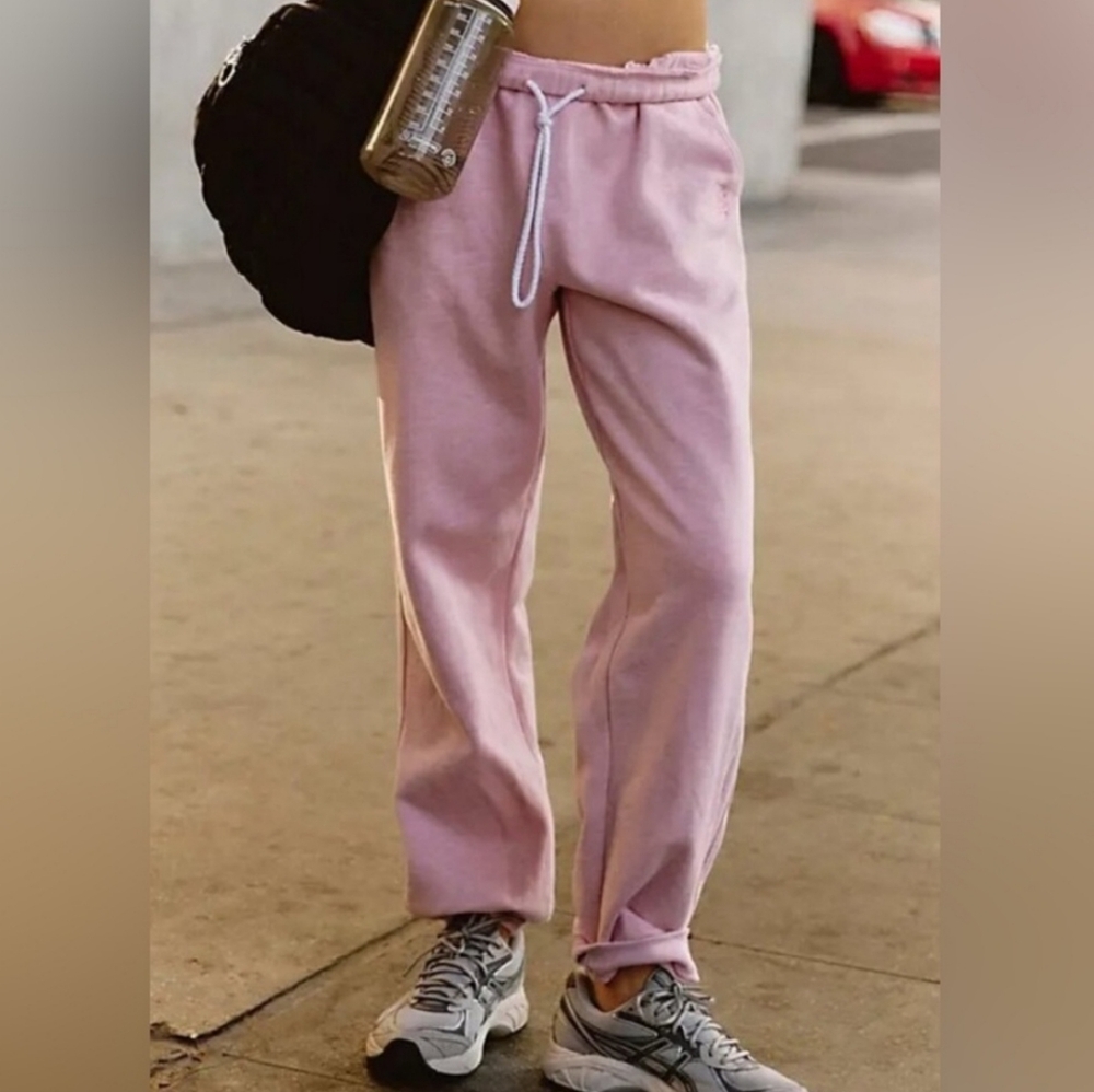Free People FP Movement For The Win Candy Pink Joggers pants size XS brand new
